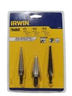 Vise-grip Irwin/hanson 10502 3-PIECE Unibit Step Drill Set New. Price: $65.99.