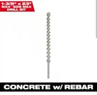 New Milwaukee 1-3/8" 23" 4-CUTTER Sds-max Carbide Drill Bit 48-20-8480. Price: $69.99.