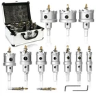 12PCS Carbide Hole Saw Kit 5/8" 2-1/8", Heavy Duty Set For Hard New. Price: $72.91.