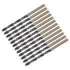 Uxcell 12PCS Jobber Drill Bits 3MM (0.118") Black Nitride & Gold Titanium Coated New. Price: $12.99.