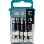 Makita Impact Xps T25 Torx In. Power Bit 15-PACK New. Price: $39.99.
