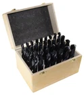 1/2"-1"X64THS 33 Piece Hss Reduce Shank Drill Bit Set, Wood Case, Qualtech, D... New. Price: $290.14.