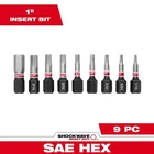 Milwaukee Shockwave Impact Duty 9-PIECE Hex Screw Driver Bit Set New. Price: $28.99.