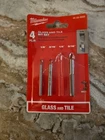 Missing 1/4" Milwaukee Glass And Tile Drill Bit Set Piece (48-20-8988) New. Price: $15.00.