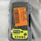 Ryobi A963001 Impact Driving Set (30 Pc.) & Bit Holder (22 Open. Price: $9.99.