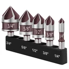 5PCS Hss Countersink Drill Bit 5-FLUTE M35 Cobalt Chamfer Cutter 82 1/4"-3/4" New. Price: $7.89.