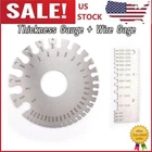 2PCS Sheet Metal Gauge Thickness Gage Wire Measuring Tool Stainless Steel New. Price: $8.59.