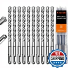 Keewaki 10 Pack 5/16" X Sds Plus Rotary Hammer Drill Bits Set, Cross Carbide New. Price: $39.30.