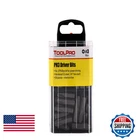 Toolpro Phillips Head Bits - 50 Pieces Interlocking Storage For Quick New. Price: $32.92.