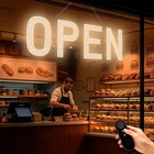 Open Signs For Business, 30"X10" Big & Bright With Remote Control Dimm New. Price: $79.99.