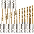 Yxyl 19-PIECE Hex Drill Bit Set, Titanium & Hss High-speed Steel Shank... New. Price: $13.99.