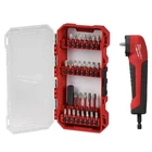 New Milwaukee 30 Pc. Impact Driver Bit Set W/ Right Angle Adapter 48-32-5158. Price: $33.99.