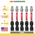 Milwaukee Shockwave Screw Driver Bit Impact Duty In T20 Torx Alloy Steel (5PC) New. Price: $12.05.