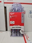 Milwaukee Shockwave Carbide Multi-material 5-PIECE Drill Bit Set 48-20-8898 New. Price: $19.55.