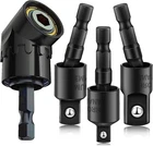 Right Angle Drill ADAPTOR,4-IN-1 Impact EXTENSION,360 Rotatable 1/4 3/8 1/2" New. Price: $24.99.
