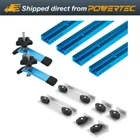 Powertec 24" Double-cut Profile Track Kit: Long/short Stops & Hold Down Clamps New. Price: $119.99.