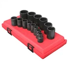 Sunex 2678A 1/2" Dr. Sae 12 Point Impact Socket Set On Rail New. Price: $102.60.