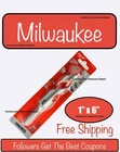 Milwaukee Carbide Hammer Drill Bit 1" X 4" 6" 48-20-9049 With 3/8" Secure Grip New. Price: $13.16.