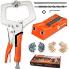 Pocket Hole Jig System Kit, Screw With 11 Inch Clamp, Orange New. Price: $42.46.