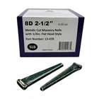 Zeluga 13-477 2.5IN. 8D Metalic Cut Masonry Nails With 1/4IN. Flat Head Sty... New. Price: $21.39.