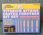 Drill Master 7PC Titanium Nitride Coated Forstner Bit Set W/wooden Storage Box New. Price: $15.79.
