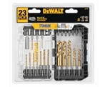 Dewalt 23 Piece Pilot Point Drill Bit Set DD5165 New. Price: $38.99.