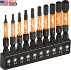 Impact Head Allen Wrench Drill Bit Set 20PCS (metric&sae), 1/4 Hex-shank S2 New. Price: $17.17.