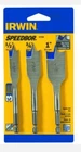 Irwin Tools 87950 Speedbor Short Length Wood Boring Bit, 3-PIECE New. Price: $10.99.
