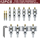 Tct Hole Saw Kits For Hard Metal, 5/8"-2-1/8" Inch Tungsten Carbide New. Price: $59.99.