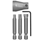 One-way Screw Remover/installer Set With Sleeve (3-PIECE) Black New. Price: $28.99.