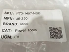 Ideal 36-250 Power Tools (bag Of 5) New. Price: $1999.67.
