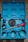 Drill Master 8-PIECE Tungsten Carbide Grit Hole Saw Kit With Case Item # 90721 Open. Price: $60.00.