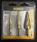 Dewalt Step Drill Bit Set 3 Piece 1/8-7/8 Inch Hex Shank DWA1790IR New. Price: $65.00.