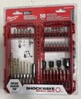 Milwaukee 48-32-4013 Shockwave Impact Duty Drill & Drive Set 50PC New. Price: $27.99.