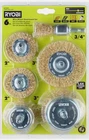 Ryobi Wire Wheel Brush Assortment 6-PIECE Set For Surface Prep And Rust Removal New. Price: $12.95.