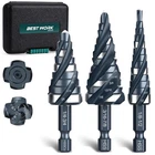 Bestwork Four Spiral Flute Step Drill Bit Set, 3PCS 1/8"-7/8" (59 Sizes),... New. Price: $29.11.