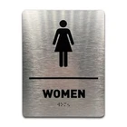 Women Bathroom Sign By Gds - Ada Compliant, Wheelchair Accessible, Raised Ico... New. Price: $33.27.