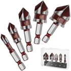 5PCS Drill Bit SET,82 Degree Hss For Wood,met New. Price: $11.99.
