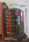 Nib Wiha 70098 8PC Terminator Blue Impact Screw Bit Set With Magnetic Holder New. Price: $6.50.