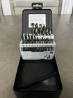 Triumph Twist Drill 21 Pc Bit Set Jobber 1/16 - 3/8 Lot Used. Price: $33.99.