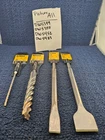 (4 Pcs) Dewalt Tools DW5349, DW5350, DW5453, DW5403 Chisels, Hammer Bits Open. Price: $51.25.