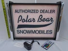 Polar Bear Snowmobiles Led Display Lighted Sign Lightbox Wall Hanging New. Price: $125.00.