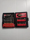 Craftsman 21 Pc. Speed-loc Drill Bit/screwdriver Set With Quick Connector Open. Price: $40.00.