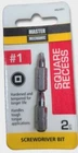 Master Mechanic (true Value Stores) #442491 #1 Square Recessed Bits New. Price: $6.99.