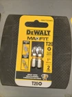 Lot Of 5: Dewalt Maxfit T20 1" Bit Tips Pk DWA1TX20MF2 Torx Impact Rated New. Price: $10.00.