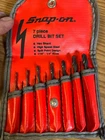 Snap On - DBH7 Piece Drill Bit Set Hex Shank Loc# 229 Open. Price: $49.99.