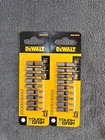 (2) Dewalt Tough Grip 9-PIECE Shank Screwdriver Bit Set DWAF1HSTG9 New. Price: $17.99.