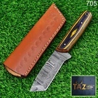 New Forged Damascus Steel Bull Cutter Style With Unique Handle. Price: $30.00.