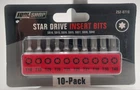 Tool Shop Star Drive Insert Bits 10 Piece Hex Shank New. Price: $19.99.