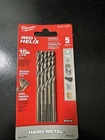 Milwaukee 48-89-2359 15X Cobalt 3/16" Drill Bits For Hard Metal New. Price: $23.00.